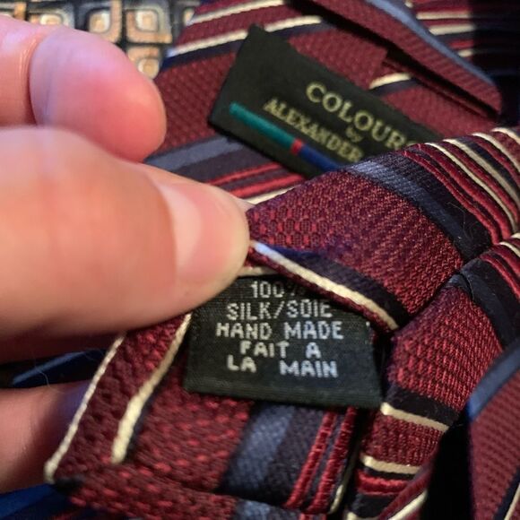3 for $30! Colours by Alexander Julian stripped tie‎ - Picture 7 of 9